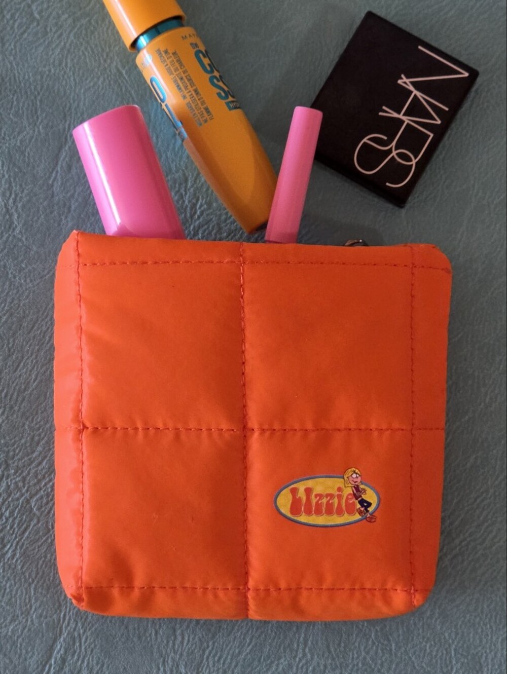 Y2k Lizzie Mcguire Profusion Mini Orange Puffer Pouch - Picture 1 of 8